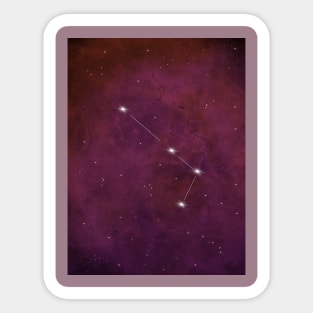 Aries constellatin Sticker